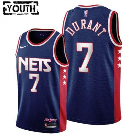 Maillot Basket Brooklyn Nets Kevin Durant 7 Nike 2021-22 City Edition Throwback 90s Swingman - Enfant